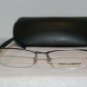 New D&G Dolce & Gabbana Silver Eyeglasses: Mod. DD 5095 (1114) 50-17 & Case