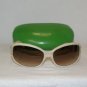 B. New Kate Spade Cream Sunglasses: Mod. Esther & Case