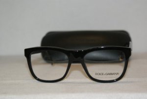 New Dolce & Gabbana Shiny Black Eyeglasses: Mod. DG 3108 (501) 51-17 & Case