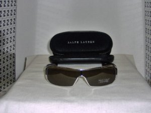 B. New Ralph Lauren Silver Sunglasses: Mod. 884 & Case