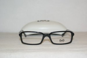 Brand New D&G Dolce & Gabbana Black Eyeglasses: Mod. 1186 (501) 50-16 & Case