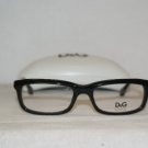 New D&G Dolce & Gabbana Shiny Black Eyeglasses: Mod. 1214 (501) 51-17 & Case