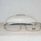 Brand New D&G Dolce & Gabbana Silver Eyeglasses: Mod. 5081 (463) 51-16 & Case