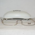 New D&G Dolce & Gabbana Silver Eyeglasses: Mod. 5065 (360) 53-16 & Case