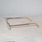 New Christian Dior Brown Eyeglasses 3651 Strass & Case