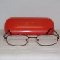 New Valentino Shiny Burgundy Eyeglasses: Mod. 5272 (030P) 49-18 & Case