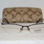 B. New Coach Black Eyeglasses: Mod. Hailey 48-16 & Case