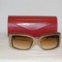 Brand New Valentino Beige Sunglasses: Mod. 5449 & Case