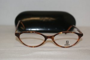 Brand New Fendi Tortoise Eyeglasses: Mod. F92 & Case