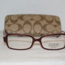 Brand New Coach Burgundy Eyeglasses: Mod. Leni & Case
