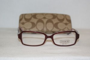 Brand New Coach Burgundy Eyeglasses: Mod. Leni & Case