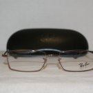 Brand New Ray Ban Shiny Brown Eyeglasses: Mod. 6205 (2531) 51-17 & Case