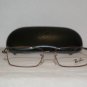 Brand New Ray Ban Shiny Brown Eyeglasses: Mod. 6205 (2531) 51-17 & Case