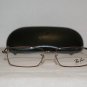 Brand New Ray Ban Shiny Brown Eyeglasses: Mod. 6205 (2531) 51-17 & Case