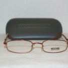 Brand New Moschino Burnt Orange Eyeglasses: Mod. 3173-V (755-S) & GB Case