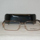 New Salvatore Ferragamo Shiny Copper Eyeglasses: Mod. 1874 (547) 53-17 & Case