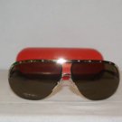 Brand New Valentino Gold Horn Sunglasses: Mod. 1188 (SUO) & Case