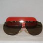 Brand New Valentino Gold Horn Sunglasses: Mod. 1188 (SUO) & Case