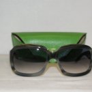 Brand New Kate Spade Grey Horn Sunglasses: Mod. Carla (02W8) & Case