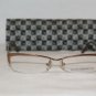 New Liz Claiborne Nutmeg Eyeglasses: Mod. 257 & Case