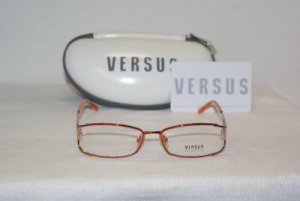 B. New Versus Shiny Orange Eyeglasses: Mod. 7054 & Case