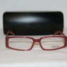 Brand New Calvin Klein Red Eyeglasses: Mod. 693 & Case