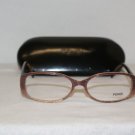 Brand New Fendi Light Brown Eyeglasses: Mod. 568 & Case