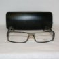 New Calvin Klein Cream Grey Eyeglasses: Mod. 696 & Case