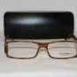New Calvin Klein Cream Brown Eyeglasses: Mod. 696 &Case