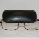 Brand New Dolce & Gabbana Shiny Brown Eyeglasses: Mod. 1177 (119) 52-17 & Case
