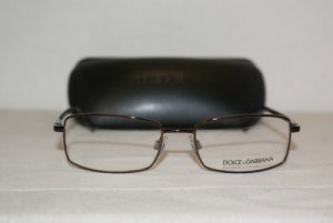 Brand New Dolce & Gabbana Shiny Brown Eyeglasses: Mod. 1177 (119) 52-17 & Case