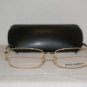 Brand New Dolce & Gabbana Shiny Gold Eyeglasses: Mod. 1177 (02) 52-17 & Case