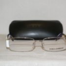 Brand New Dolce & Gabbana Silver Eyeglasses: Mod. 1182 (345) 50-16 & Case