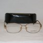 New Salvatore Ferragamo Gold Eyeglasses: 1787-B & Case