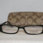 Brand New Coach Shiny Black Eyeglasses: Mod. Edythe (840) 49-16 & Case