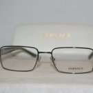 New Versace Shiny Gunmetal Sunglasses: Mod. 1129 (1187) 52-17 & Case