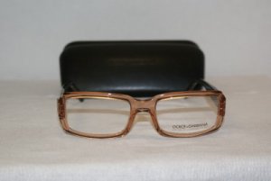 Brand New Dolce & Gabbana Clear Brown Eyeglasses: Mod. 3077 (1515) & Case