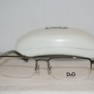 Brand New D&G Dolce & Gabbana Gunmetal Eyeglasses: Mod. 5078 (454) 52-17 & Case