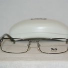 New D&G Dolce & Gabbana Gunmetal Eyeglasses: Mod. DD 5061 (352) 52-16 & Case