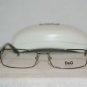 New D&G Dolce & Gabbana Gunmetal Eyeglasses: Mod. DD 5061 (352) 52-16 & Case