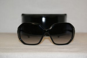 Brand New Marc By Marc Jacobs Shiny Black Sunglasses: Mod. 123 (0CVS) & Case