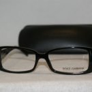 New Dolce & Gabbana Black Eyeglasses: Mod. DG 3080 (1527) 55-16 & Case