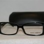 New Dolce & Gabbana Black Eyeglasses: Mod. DG 3080 (1527) 55-16 & Case