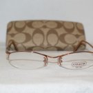 Brand New Coach Orange Eyeglasses: Mod. Denise & Case