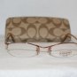 Brand New Coach Orange Eyeglasses: Mod. Denise & Case