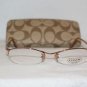 Brand New Coach Orange Eyeglasses: Mod. Denise & Case