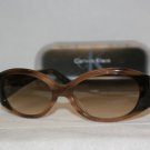 Brand New Calvin Klein Brown Horn Sunglasses: Mod. 823S (179) 54-17 & Case