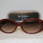 Brand New Calvin Klein Red Horn Sunglasses: Mod. 823S (176) 54-17 & Case