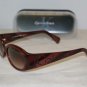 Brand New Calvin Klein Red Horn Sunglasses: Mod. 823S (176) 54-17 & Case