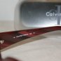 Brand New Calvin Klein Red Horn Sunglasses: Mod. 823S (176) 54-17 & Case